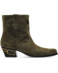 Etro - Suede Heeled Ankle Boots - Lyst