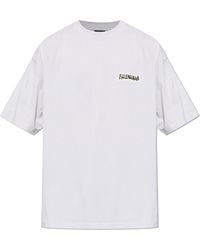 Balenciaga - T-Shirt With A Vintage Effect - Lyst