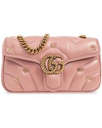Gucci - 'GG Marmont Small' Quilted Shoulder Bag, - Lyst