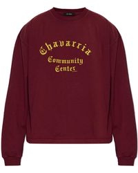Willy Chavarria - Cotton T-Shirt 'Community Center Ls Buffalo' - Lyst