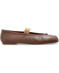 Maison Margiela - Ballet Flats With 'Tabi' Cutout - Lyst