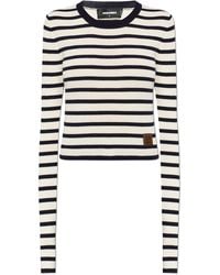 DSquared² - Wool Sweater With Striped Pattern - Lyst