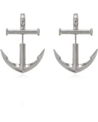 Balenciaga - Anchor-Shaped Earrings - Lyst