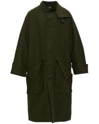 Yohji Yamamoto - Coat With Stand-Up Collar - Lyst