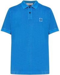 Stone Island - Polo With Logo Patch - Lyst