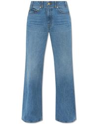 Ulla Johnson - 'elodie' High-rise Jeans With Wide Legs, - Lyst