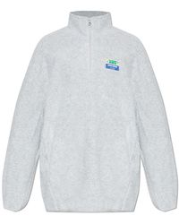 American Vintage - Fleece Sweatshirt With A Stand-Up Collar - Lyst