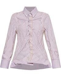 Maison Margiela - Shirt With Stripe Pattern - Lyst
