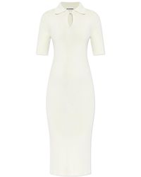 Jil Sander - Wool Polo Dress - Lyst