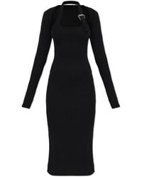 Versace Jeans Couture - Ribbed Bodycon Dress - Lyst