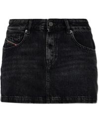 DIESEL - 'De-Ron' Denim Skirt - Lyst