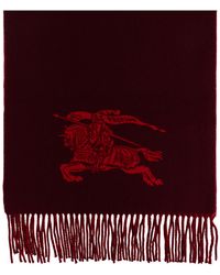 Burberry - Cashmere Scarf With Fringes - Lyst