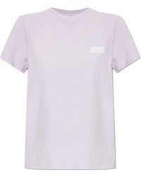 American Vintage - T-Shirt With Printed Logo - Lyst