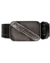 DIESEL - 'Logo B-Industry' Leather Belt - Lyst