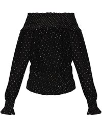 Self-Portrait - Top With Lurex Thread - Lyst