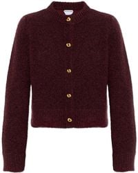 Bottega Veneta - Cardigan With Wool Trim - Lyst