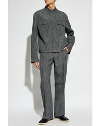 Ferragamo - Jacket With Stand-Up Collar - Lyst