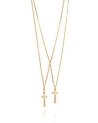 DSquared² - Brass Necklace - Lyst