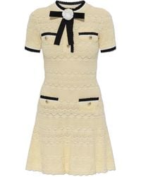 Self-Portrait - Short Dress With Pockets - Lyst