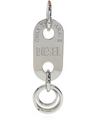 DIESEL Keyring With Logo - Metallic