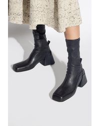 Jil Sander - Leather Heeled Ankle Boots - Lyst