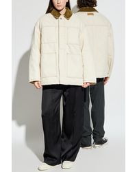 Ami Paris - Insulated Jacket With Corduroy Collar - Lyst