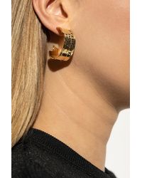 Givenchy - Earrings With Engraved Logo - Lyst