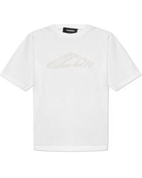 DSquared² - T-Shirt With Printed Logo - Lyst