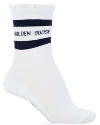 Golden Goose - Socks With Logo - Lyst