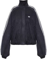 adidas Originals - Zip-Up Logo Sweatshirt - Lyst