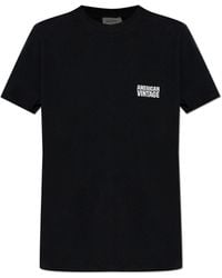 American Vintage - T-Shirt With Printed Logo - Lyst