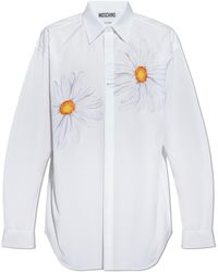 Moschino - Shirt With Floral Motif - Lyst