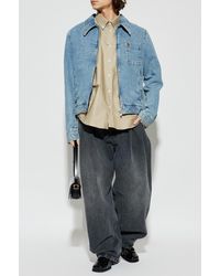 Ami Paris - Denim Jacket With Patch - Lyst