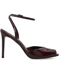 Black Suede Studio - Leather Heeled Sandals 'Wrne' - Lyst
