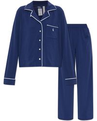 Polo Ralph Lauren - Two-Piece Pyjama With Logo - Lyst