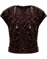 Ganni - Top With An Open Back - Lyst