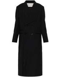 Ami Paris - Wool Coat With Single Vent - Lyst