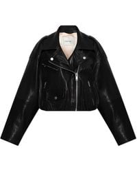 Gestuz - Leather Jacket 'Gzdiana' - Lyst