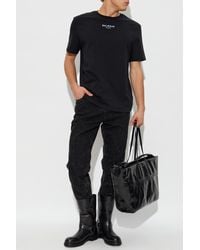 Balmain - T-Shirt With Embroidered Logo - Lyst