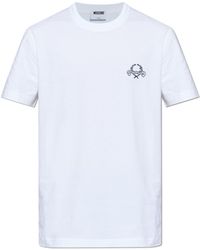 Moschino - T-Shirt With Embroidered Logo - Lyst