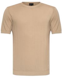 Emporio Armani - T-Shirt With A Crew Neck - Lyst