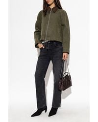 Tory Burch - Denim Jacket With A Corduroy Collar - Lyst