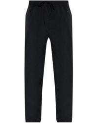 Moncler - Trousers With Logo Patch - Lyst