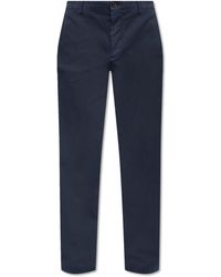 Paul Smith - Trousers With Logo Patch - Lyst