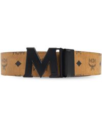 MCM - Belt With Logo - Lyst