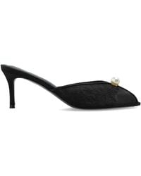 Black Suede Studio - 'Debby70' Heeled Mules - Lyst