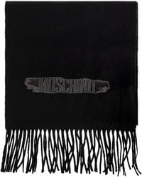 Moschino - Wool Scarf With Fringes - Lyst