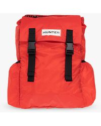 HUNTER Backpack With Logo - Red