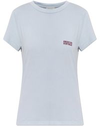 American Vintage - T-Shirt With Logo - Lyst