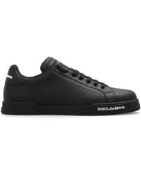 Dolce & Gabbana - Portofino Leather Low-top Trainers - Lyst